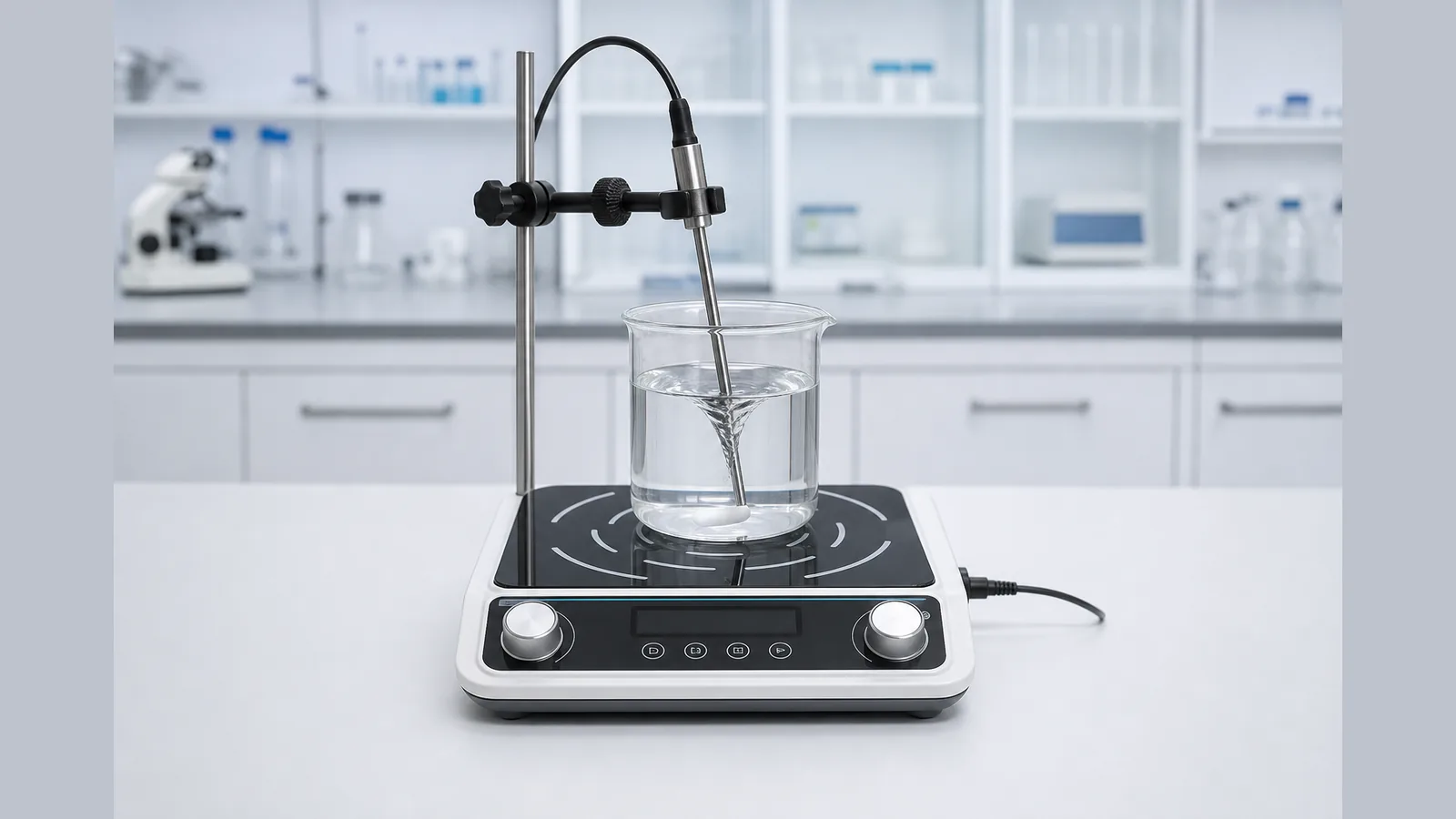 UK laboratory hotplate magnetic stirrer context for external temperature probe for magnetic stirrer UK